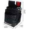SK11 3-Drawer Waist Pouch with Soft EVA Foam, Reinforced Bottom, Stretch Interior Pocket, and PRO-RD12 Inner Holder, Camouflage Black