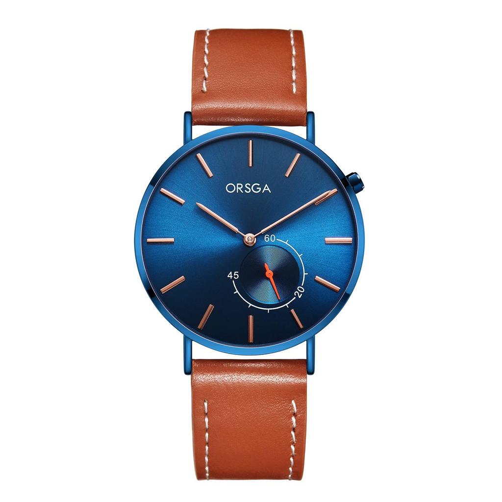 ORSGA Fashion Ultra-Thin Minimalist Men's Waterproof Quartz Watch