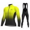 Rvouei New Pro Team Breathable Long Sleeve Men Cycling Jersey Set MTB Bike Clothing Autumn Bicycle Clothes Maillot Ropa Ciclismo