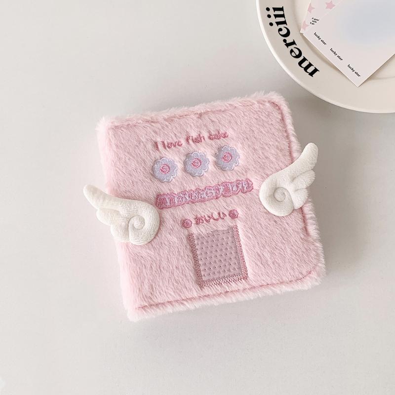 Ins Style Plush Wing A7 Binder Book Photos Album Photocard Cute Collect Idol Photo Album Loose Leaf Storage Display Book