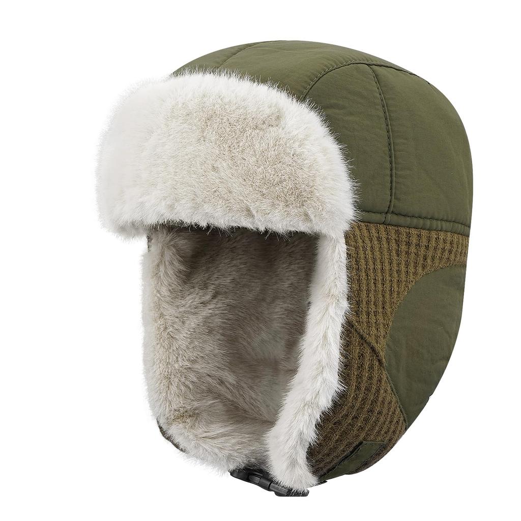 Croogo and Pilot Flight Cap with Perfect for Fall and and Outdoor Activities Men's Women's Earflaps, Foldable, Comfortable, Lightweight, Warm, Winter,