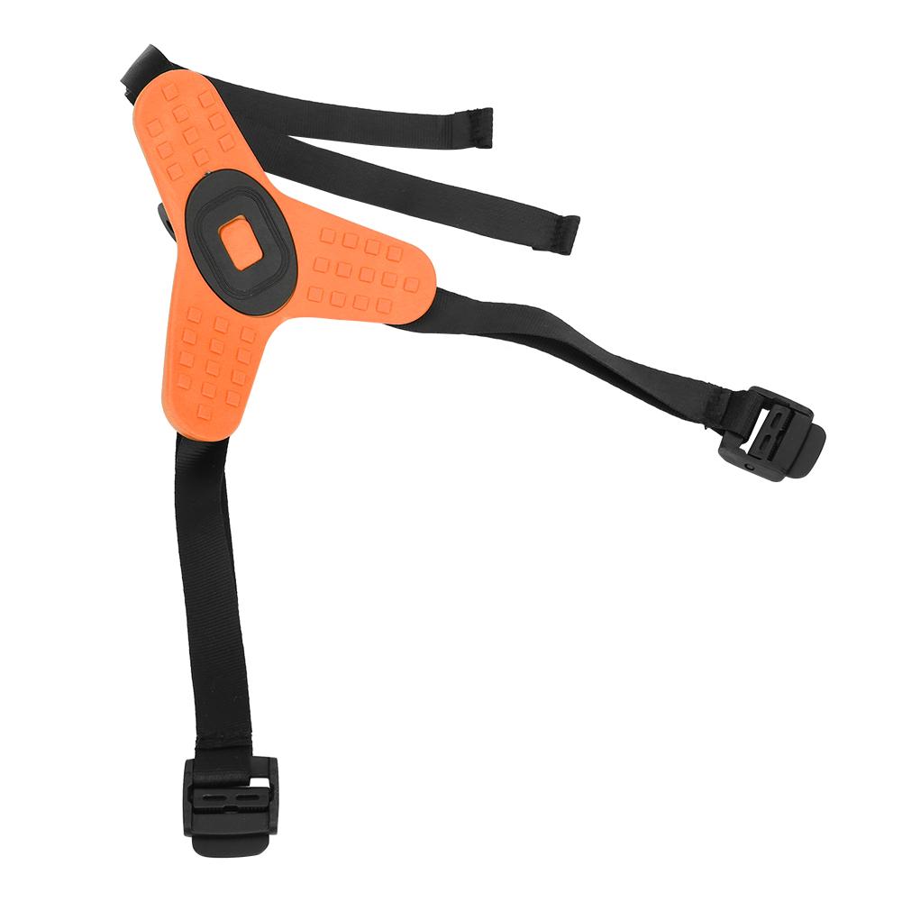 

Крепление для экшн-камеры на шлем, подбородочный держатель, аксессуар для съемки от первого лица во время езды, ремешок для мотоциклетного интегрального шлема оранжевый