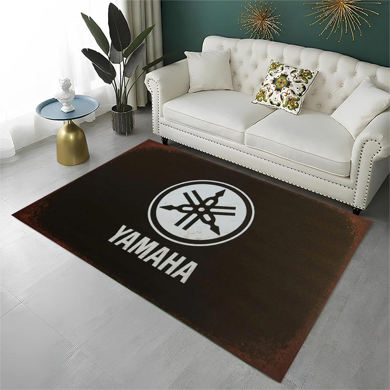 3D Racing Motorcycle Pattern Rug Non Slip Floor Mat For Kids Playroom Bedroom Living Room Home Decor