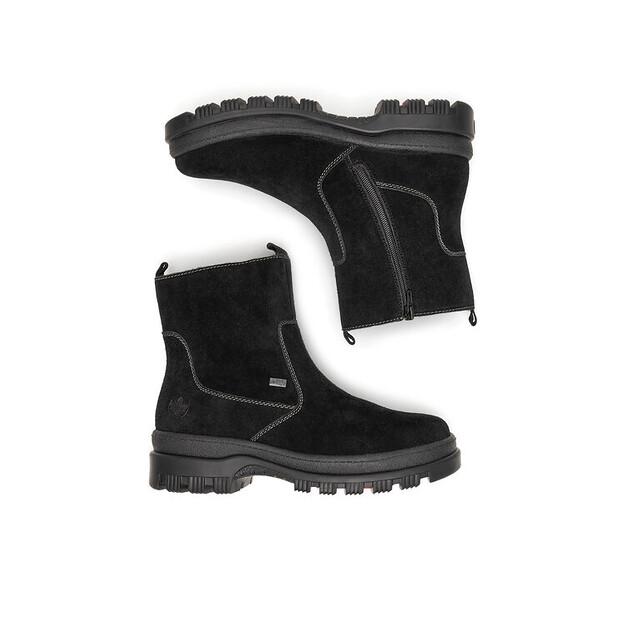 Rieker X8250-00 Black Ankle Boots