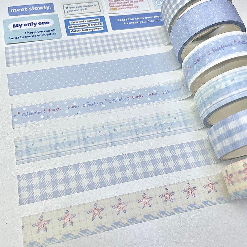 

6Roll/set 3 Styles Springtime Tulips Strawberry Decorative Tape Korean Ins Cute Creative Washi Tape School Stationery Gift