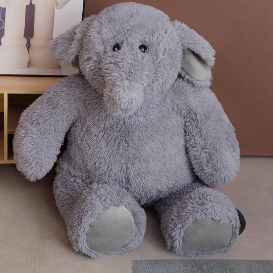 Large Cuddly Animal Stuffed Mother Baby Polar Bear Elephant Plush Toy Huggable Sleep Companion Gift for Kids Birthdays Home Decor