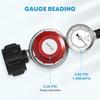 High Pressure Propane Adjustable Regulator with Hose for Cylinder Conversion Pressure Gas BBQ Grill Tanks Cooker Heaters