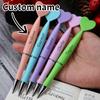 Custom Gel Pens With Name, Heart Shape Pen, Personalized Teacher Pens, Customized Ballpoint Pen,