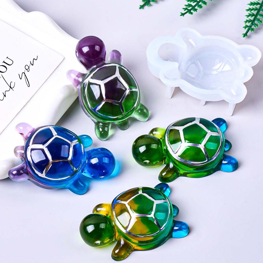 Simulation Schildkröte Silikonform DIY Handgemachte Tierornamente UV Epoxidharz Gips Gussformen Heimdekor Handwerk Geschenke