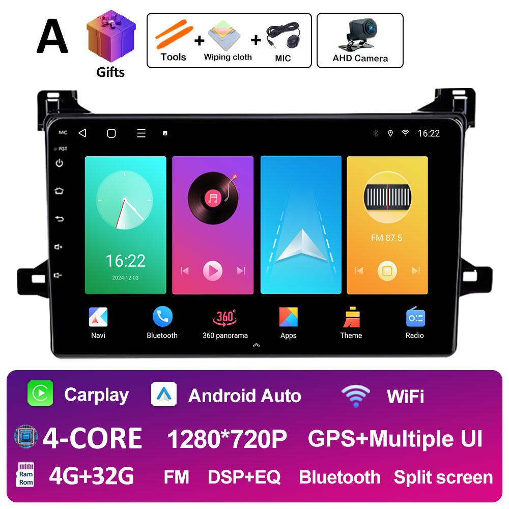 Bluetooth Car Video Radio Player For Toyota Prius XW50 2015 2016 2017 2018 2019 2020 Cooling Fan DSP Stereo Autoradio Head Unit