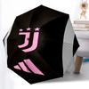 1 Stück Robuster Automatikschirm mit 8 Speichen, Juventus Fußballclub Schirm, Digitaldruck, Faltbarer Schirm für Unterwegs im Freien