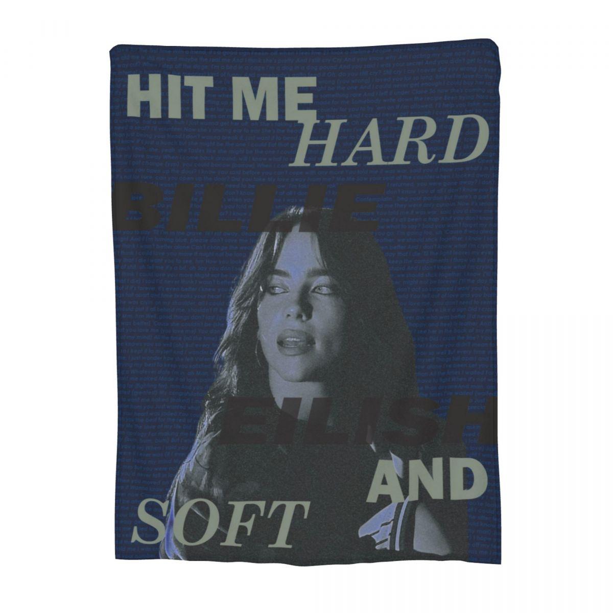 

Hit Me Hard And Soft Плед з мерчем Біллі Флісовий плед для ліжка Затишний Суперм який для машини Ковдра 80x60in