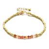 Stone Beaded Bracelet Girls Creative Electroplated Stone Crystal Bracelet