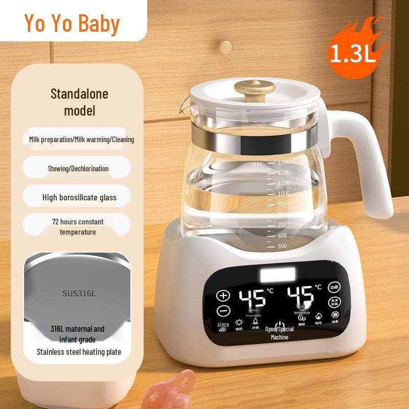 New Model Electric Kettle: Constant Temp Glass Tea Maker & Insulated Kettle