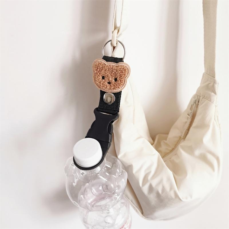Water Bottle Buckle Clip Carabiner Embroidery Bottle Holder Belt Water Bottle Hook for Travel Hiking Water Bottle Clip