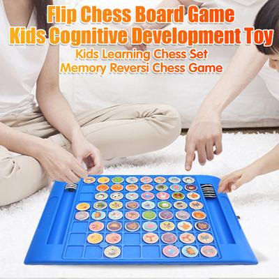Juego de ajedrez con forma de animal para niños, juego de ajedrez de memoria para 2 jugadores, juego de mesa de entrenamiento de concentración, juguete educativo para niños pequeños