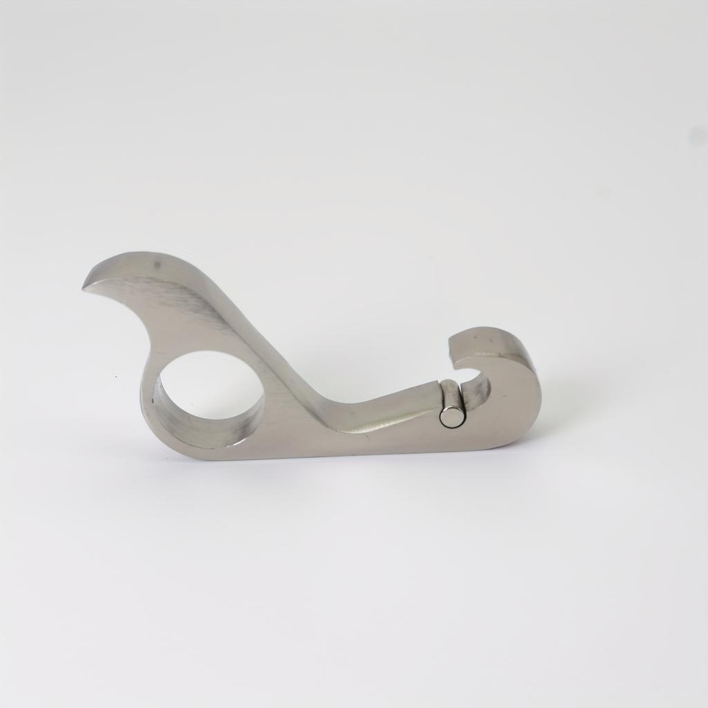 Compact One-Handed Bottle Opener with Magnetic Suction , Portable Aluminum Beer Bottle Opener for Hiking, Camping, and Home Use