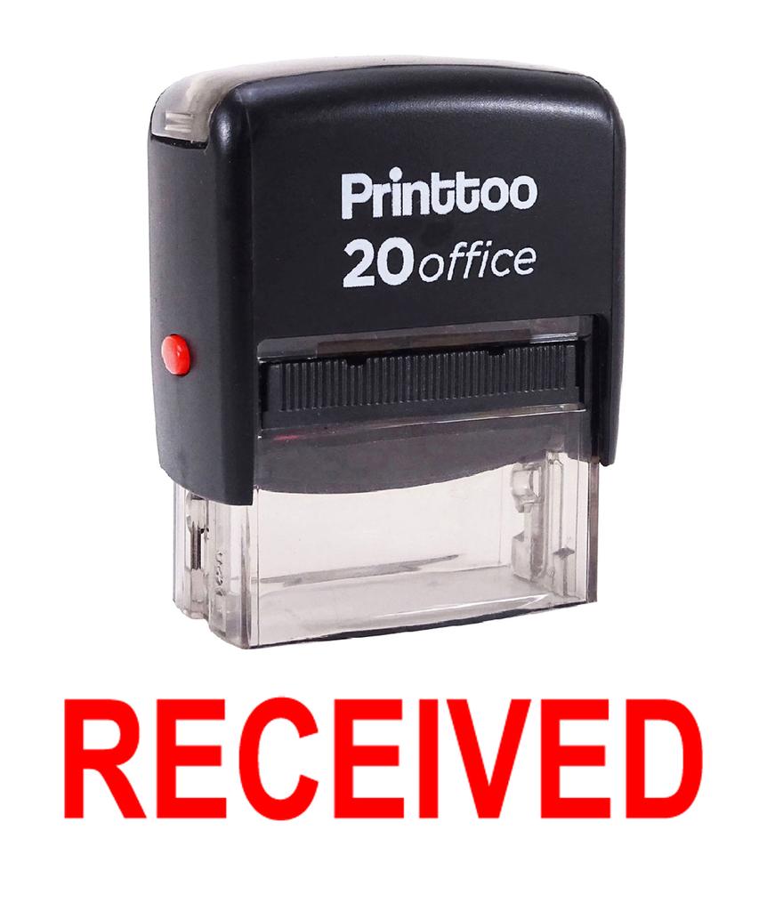 Printtoo Office Stationary Custom Stamp RECEIVED Self Inking Rubber