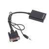 VGA To HD Multimedia Interface Converter 1080p USB Power Supply VGA Adapter with 3.5mm Sound Cable