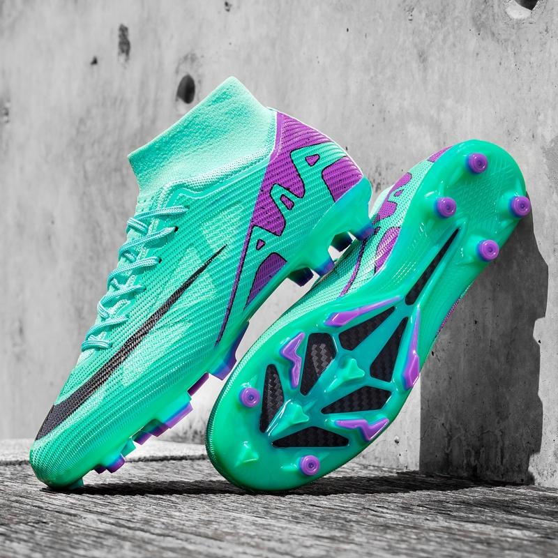 Fresh Men Futsal Football Sport Boots Sport Soccer Shoes for Indoor Ultralight Non-Slip Non Slip Turf Comfortable Grass Adult Cleats