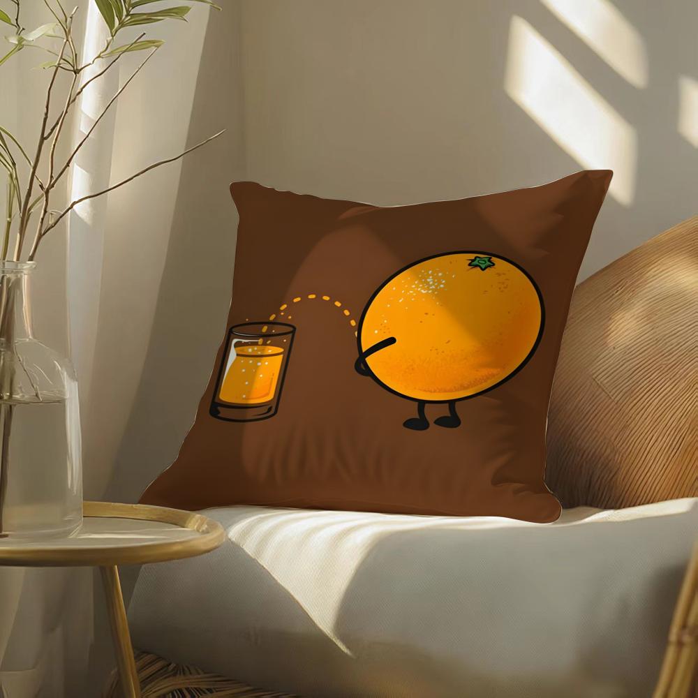 Funny quirky musical instrument patterns Cushion Cover Silky elegant Comfort Sofa Bed Invisible zipper Beach pillowcase