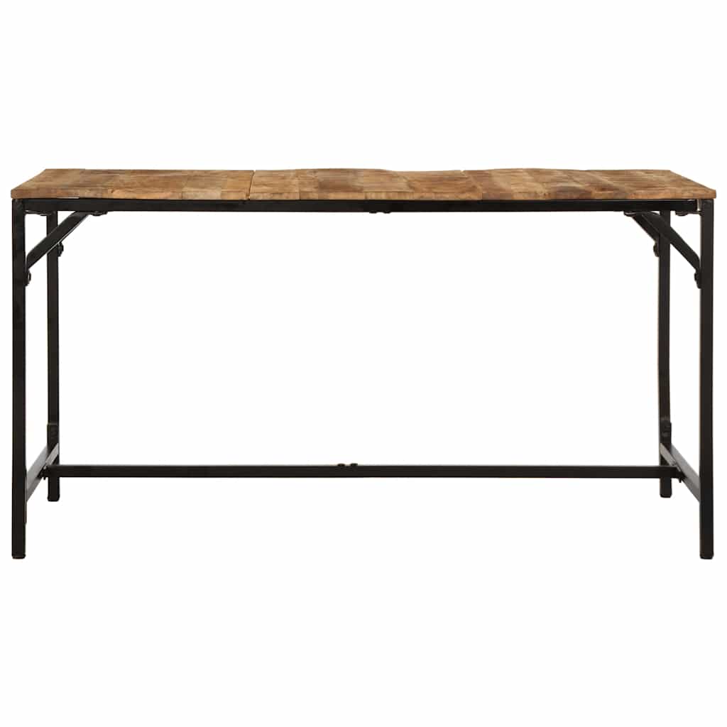 Dining Table 140 X 70 X 75 Cm Rough Solid Mango Wood