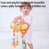 Newborn Plush Animals Bed Bell Baby Hanging Rattles Toys Soft Sensory Stroller Handle Toys for Babies Development
