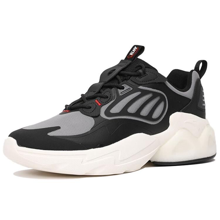 Anta Millennium 2.0 Casual Abrasion Resistant Slip Resistant Low Top Chunky Sneakers Men's Black Gray 112128896-3
