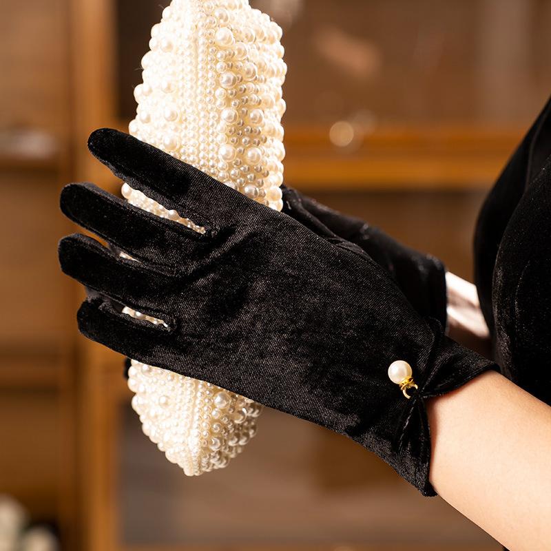 

Вечернее платье Камелия Перчатки Бант Невесты Свадебное платье Сценический банкет Свадебные аксессуары Стиль Хепберн Моделирование Фотореквизит