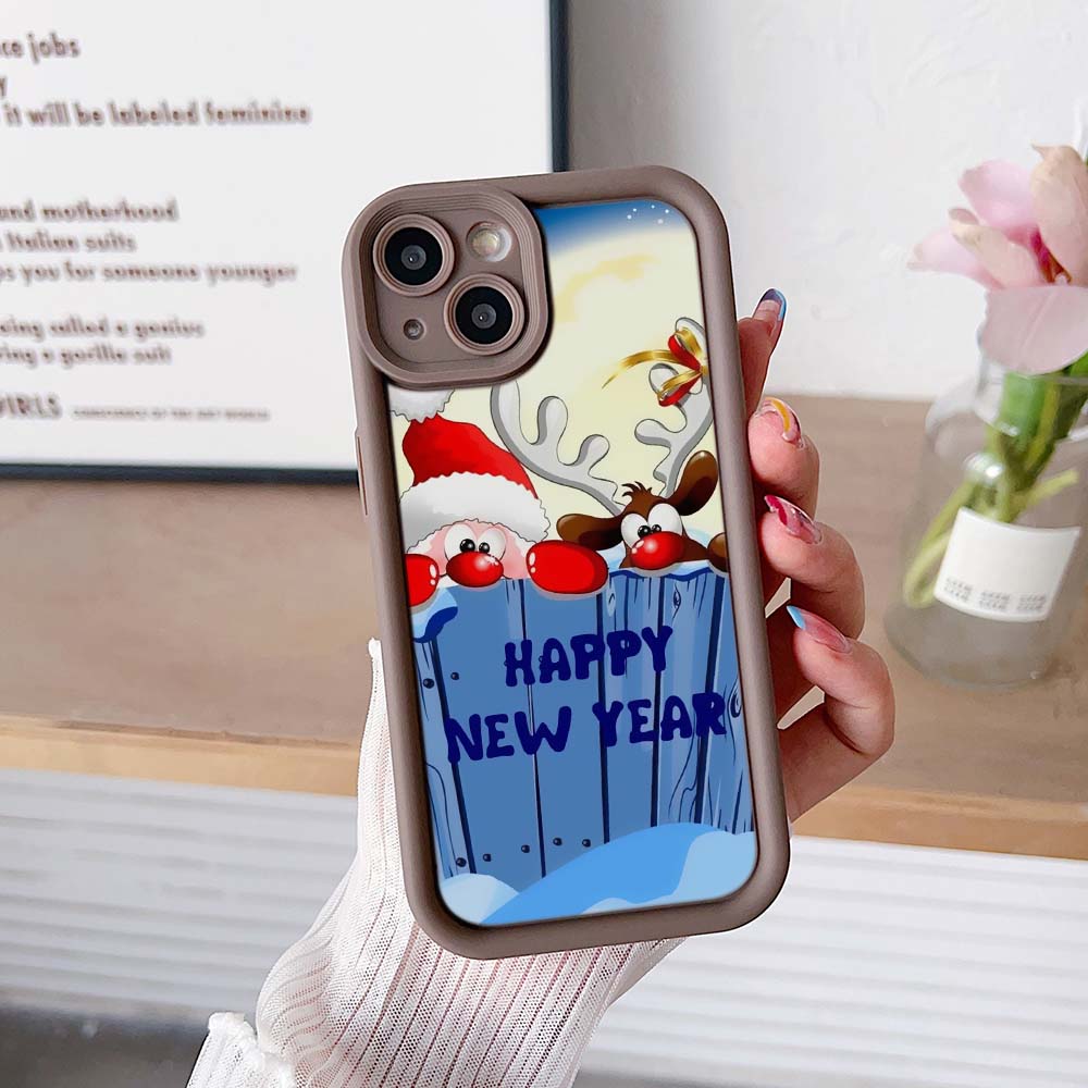 Pouzdro na telefon Sky Eye Ladder pro iPhone 15 Samsung A14 Huawei Honor 90 Xiaomi Redmi 12c Infinix Realme Angel Eye Soft Cover A2 novoroční vánoční design