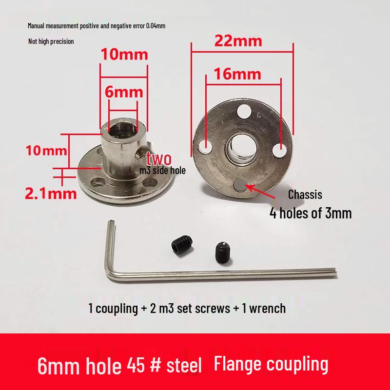Linear Shaft Support Couplings for 4-12mm: Rigid Flange & Guided Shaft Design