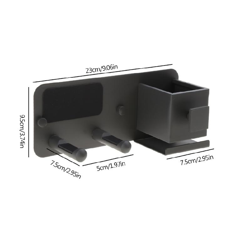 Hair Dryer Holder Hair Straightener Organizer Wall Mounted Storge Box Bathroom