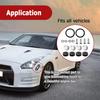 Universal Billet Bumper Trunk Quick Release Fastener Kit, Quick Release Trunk Front Rear Bumper Fasteners Fenders Holders Car Bumper Clips Kit
