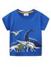 Glow-in-the-Dark Dinosaur Short-Sleeve T-shirt for Boys - European & American Style, Spring/Summer Collection