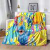 Stitch Printed Anime Fleece Plush Blanket Soft Warm Blanket for Adults and Children Bedroom Sofa Gift  Throw Blanket