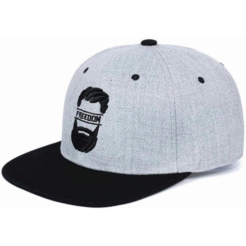 

[Lopis] cap men s 56~60cm hat snapback big size Deeper baseball Stylish logo sunshade size adjustable (JP, alphabet, Free Size, Gray B)