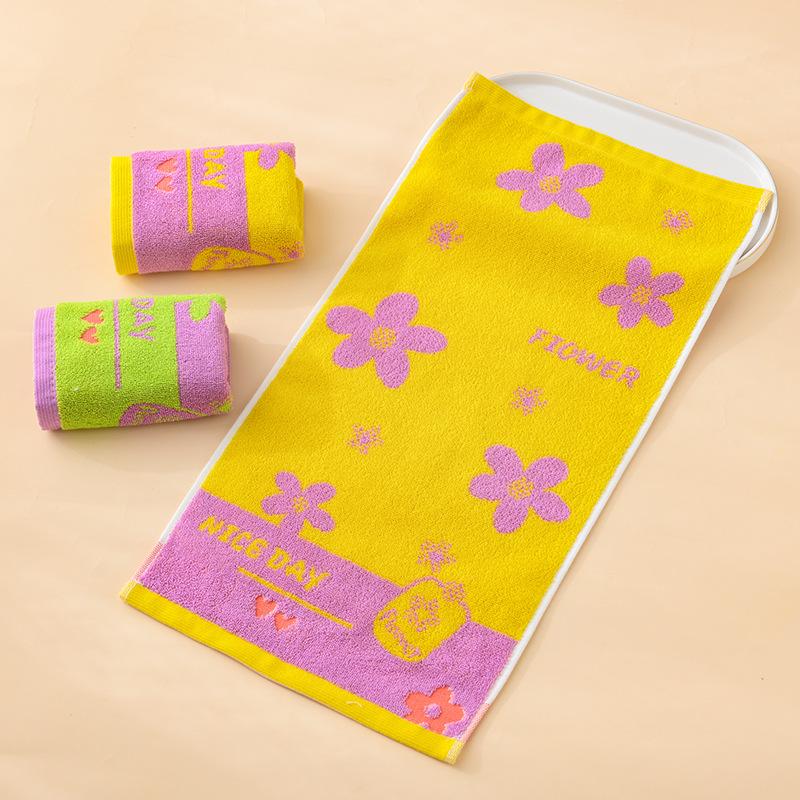 1 STK Håndkle Barnebomull A-klasse bomullsbomullshåndkle fortykket Absorberende Husholdningshåndkle Vask Ansiktshåndkle Absorberende håndklær til flerbruksbruk