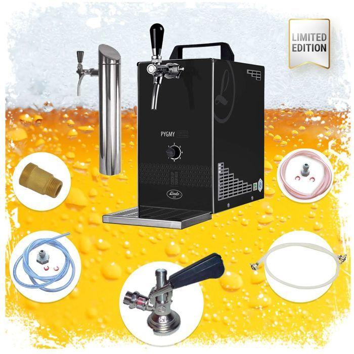 Complete set - Biertap PYGMY 25/K LIMITED EDITION met membraanpomp, 1-kraans roestvrijstalen droogkoeler, 35 liter/u, Biertap, Beertender, Thuistap, Bierkoeler, Type A