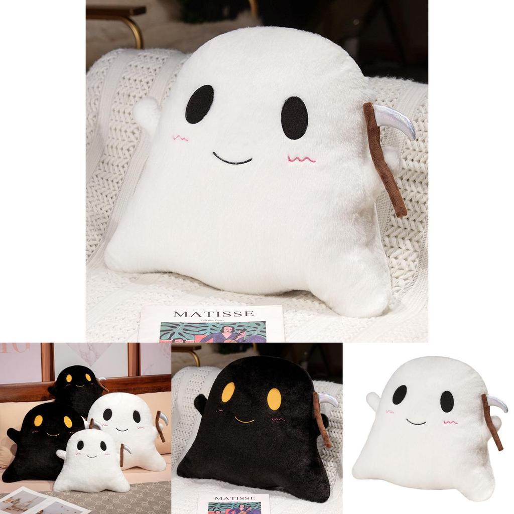 Halloween Sickle Ghost Plush Toy With Short Flannel Fabric For Holiday Decor And Gift Giving