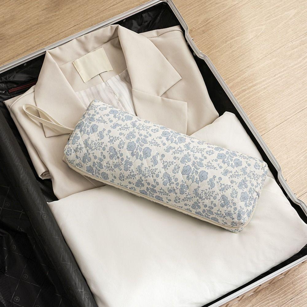 Quilting Cotton Hair Dryer Storage Bag with Handle Dustproof Curler Storage Bag Portable Large Capacity Hair Dryer Carrying Case