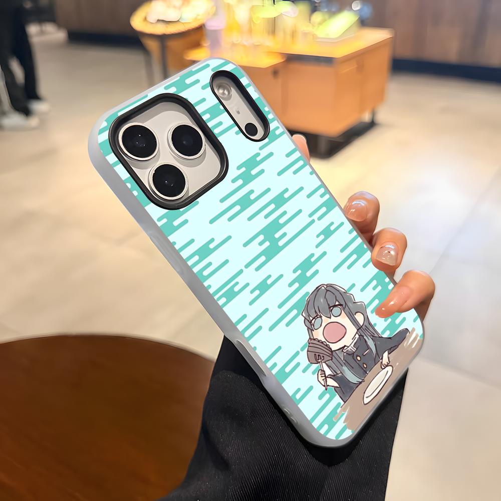 Anime Muichiro Tokito Phone Case For IPhone 17 Air 16 E 15 14 Plus 13 12 11 Pro Max Jelly 2 In 1 Protective Case