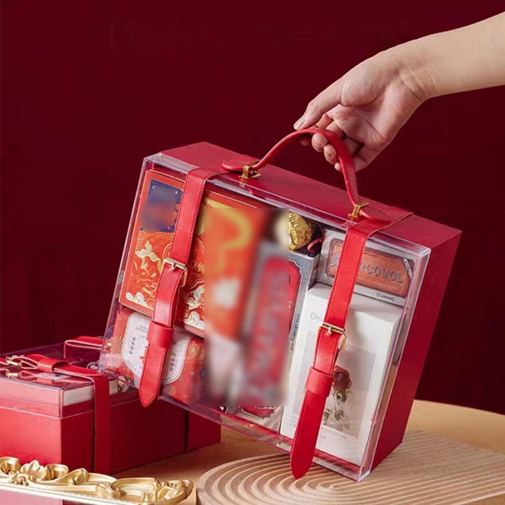 Acrylic Transparent Gift Box Visible Windows Present Box Valentine's Day