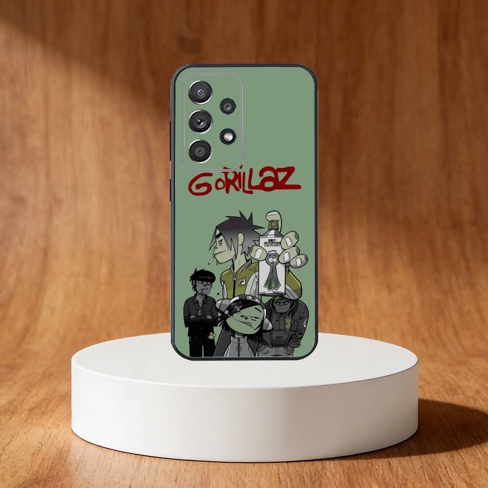 

Anime G-Gorillaz Phone Case For Samsung S25,S24,S21,S22,S23,S30,Ultra,S20,Plus,Fe,Note,10,9,5G Black Cover Samsung S21Ultra