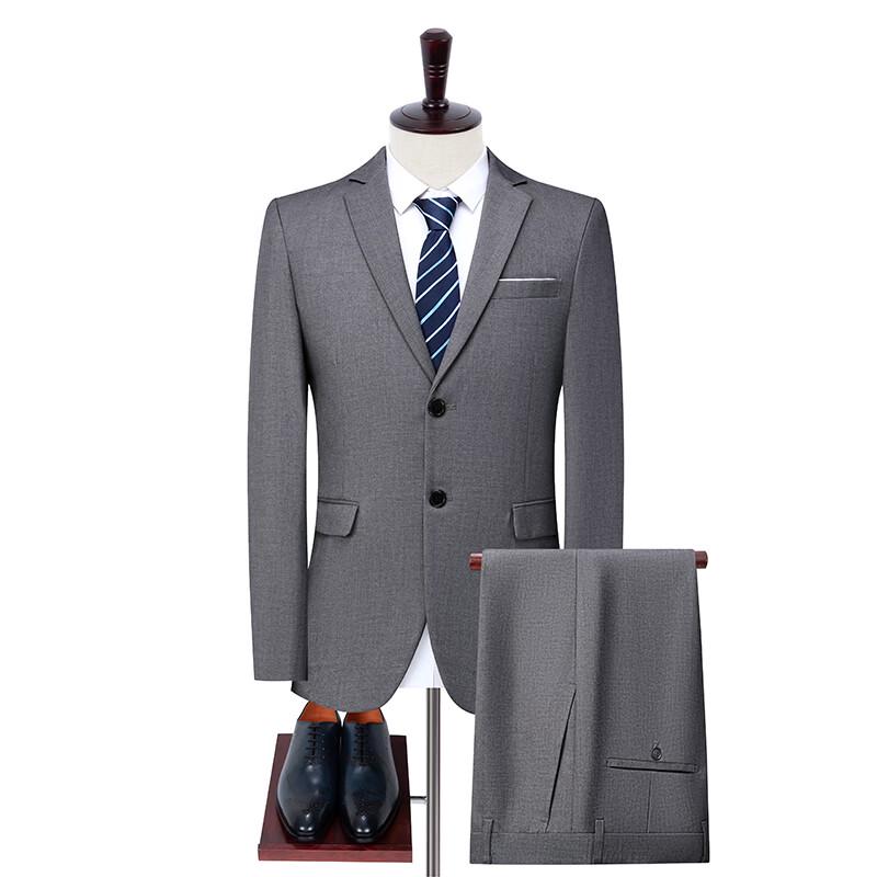 Firstview Herren Slim-Fit Business-Anzug Set
