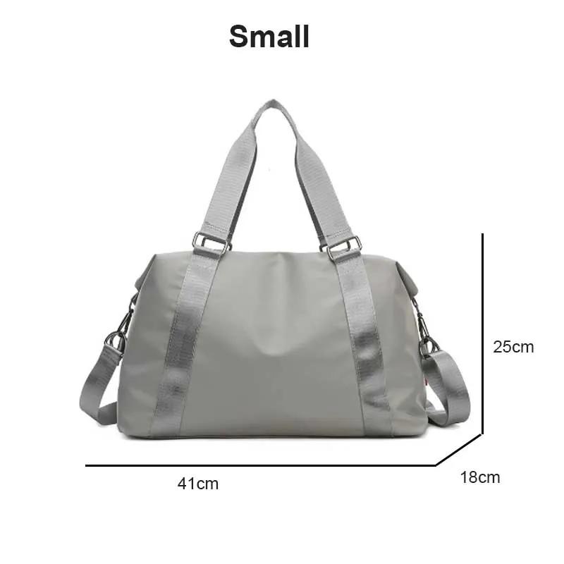 Große Damen-Reisetasche Multifunktionale Sporttasche Handtaschen Nylon Wasserdichte Umhängetasche Damen Nass-Trocken-Taschen Sporttaschen