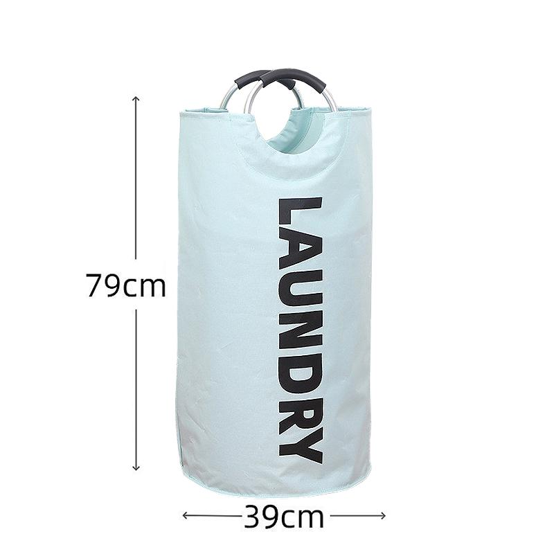 90L Super Duży Kosz na Pranie Tkanina Oxford Wodoodporna Torba na Pranie Kosz na Przechowywanie Brudnych Ubrań Składany Kosz na Pranie Podróżny