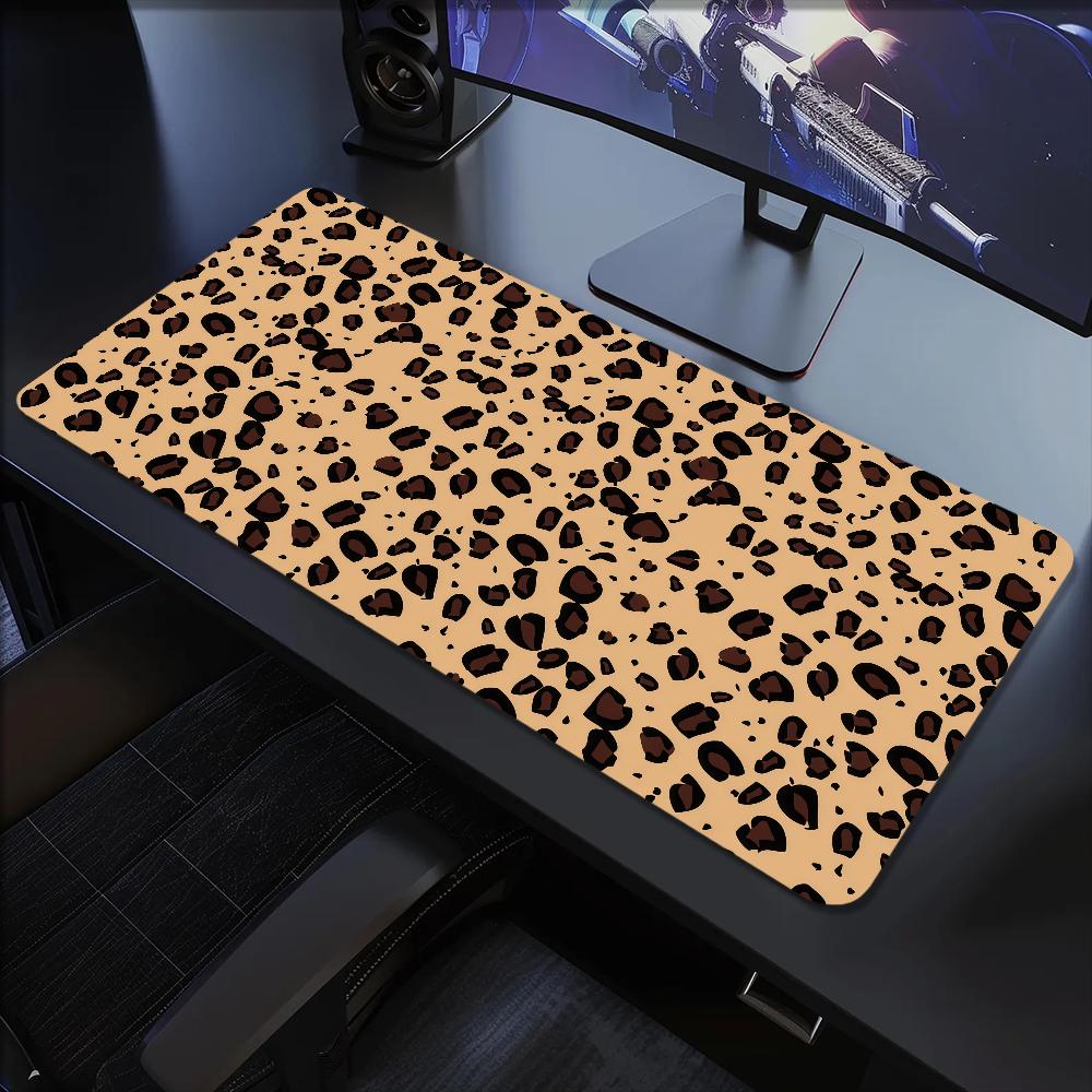 Mouse Leopard Print Pad NonSlip Lockedge Office Student Gaming Thickened Large Writing Cartoon Cushion Mousepad