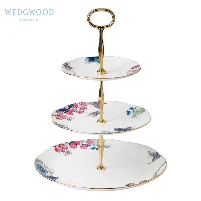 Трехъярусный набор для послеобеденного чая Wedgwood Butterfly Bloom