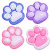 [KOREWA] [Create a Buzz On Social Media!] 4-Piece Squishy Cat Paw Toy Set, Cute, Soft, Squeeze Toy, Fun, Elastic Ball, Sensory Toy, Stress Relief, Tim