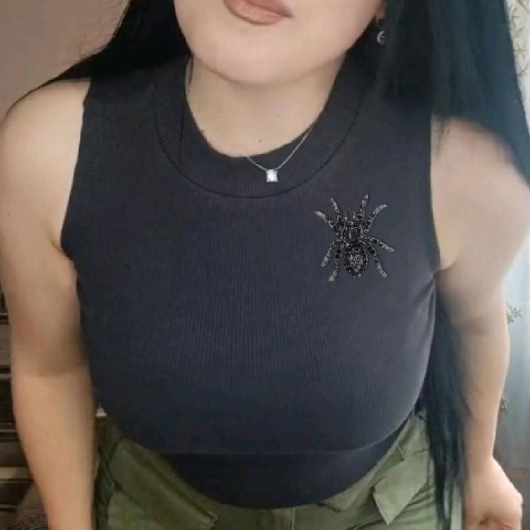 Personalized Fashion Spiders Brooch Delicate Alloy Spiders Brooch with Crystal Embellishment for Evening Wear Parties